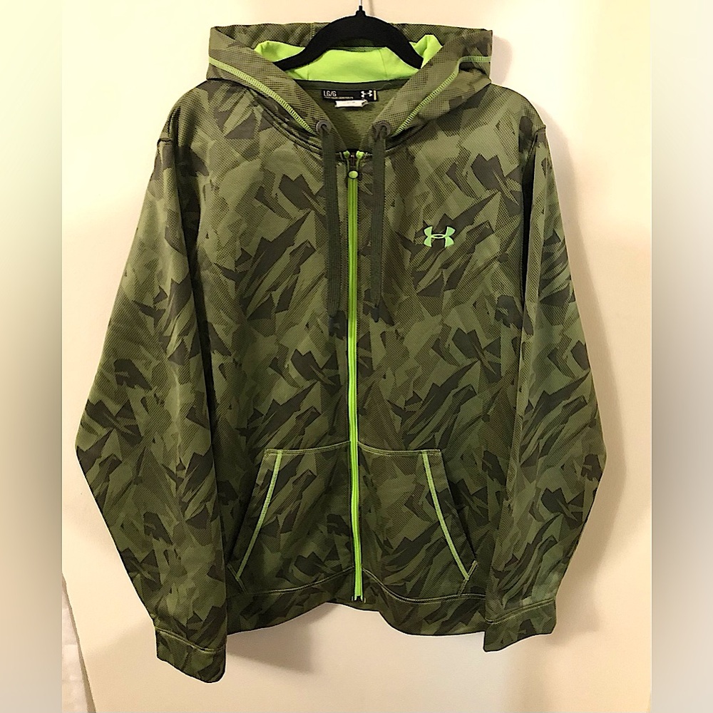 Under Armour Loose Fit Men’s Large Green Camo Hoodie